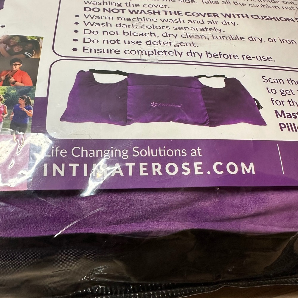 Intimate Rose Purple Mastectomy Seatbelt Cover Cushion Pillow Belt - Picture 2 of 3